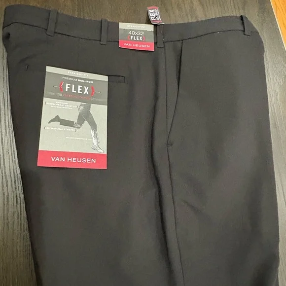 Van Heusen | Pants | Van Heusen Black Dress Pants Straightleg | Poshmark